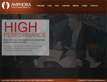 Tablet Screenshot of amphorawealth.com